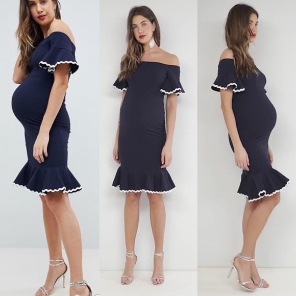 asos queen bee maternity dress